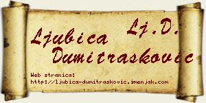 Ljubica Dumitrašković vizit kartica